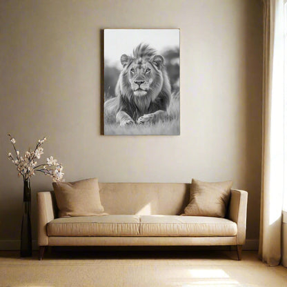 Jen Fargeot Creative | Animal | Wall Art | Majestic Lion of the Savanna | Canvas