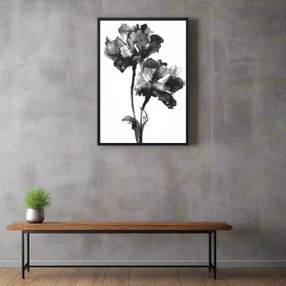 Jen Fargeot Creative | Botanical | Wall Art | Ink Flowers (2) | Framed Canvas