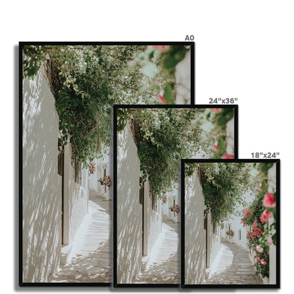 Jen Fargeot Creative | Mediterranean | Wall Art | Puglia Street | Framed Print