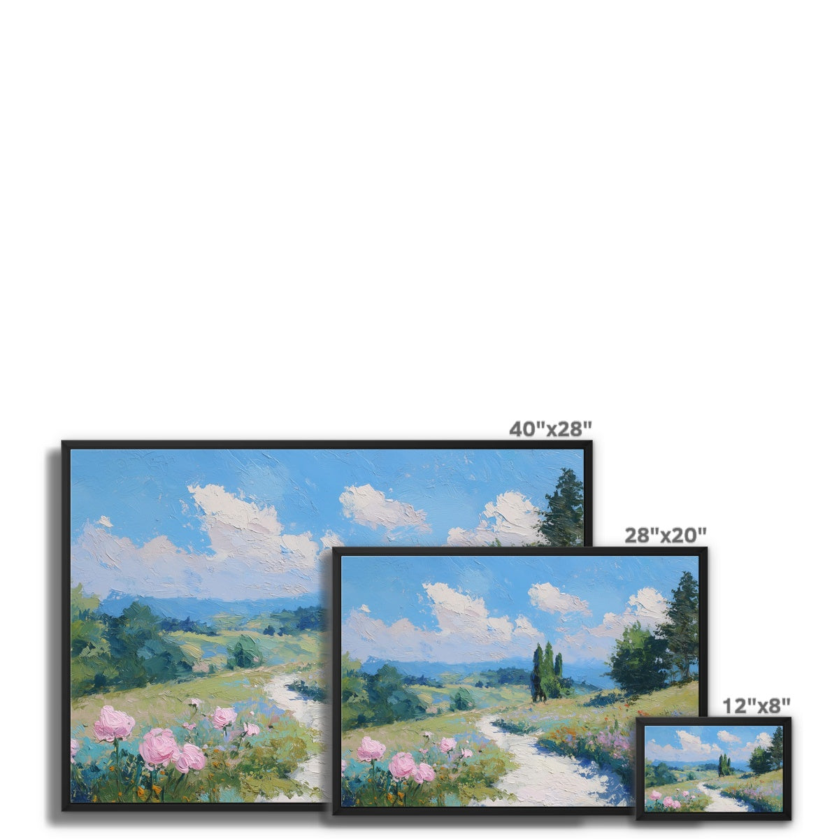 Jen Fargeot Creative | Landscape | Wall Art | Path Through Spring | Framed Canvas
