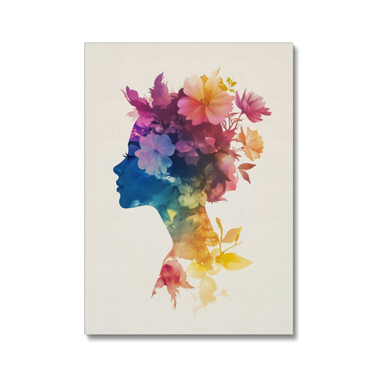 Jen Fargeot Creative | Surreal | Wall Art | A Head in Bloom (2) | Canvas