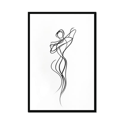 Jen Fargeot Creative | Minimalist | Wall Art | Dancing Flame | Framed Print