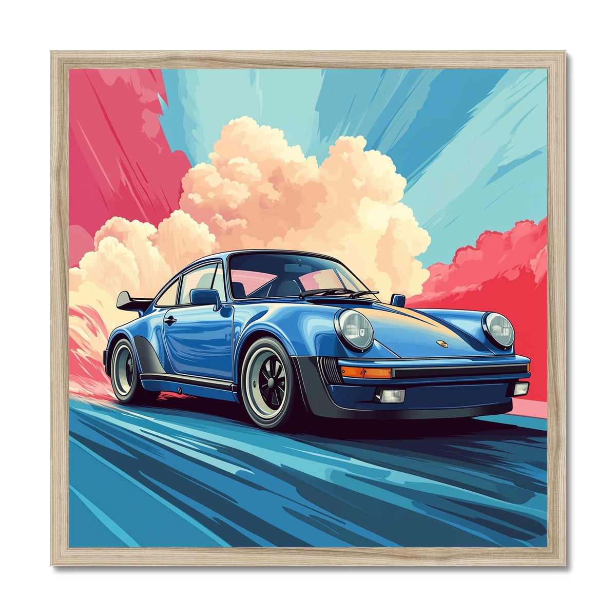 Jen Fargeot Creative | Cars | Wall Art | Porsche 911 Turbo | Framed Print
