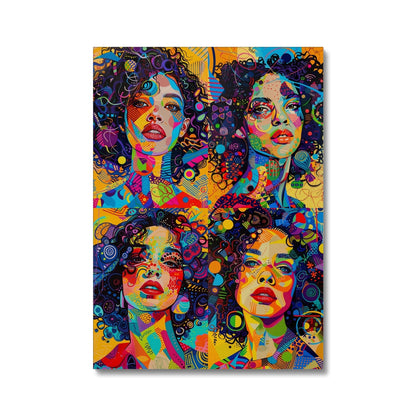 Jen Fargeot Creative | Pop Art | Wall Art | Estelle Quadriptyque | Canvas