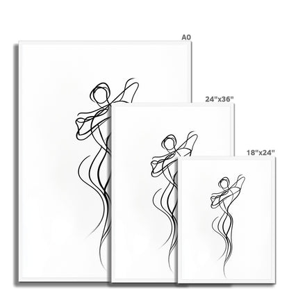 Jen Fargeot Creative | Minimalist | Wall Art | Dancing Flame | Framed Print