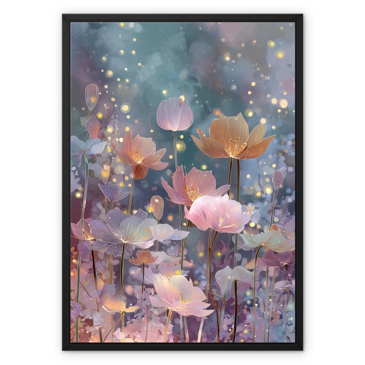 Jen Fargeot Creative | Botanical | Wall Art | Firefly Garden (2) | Framed Canvas