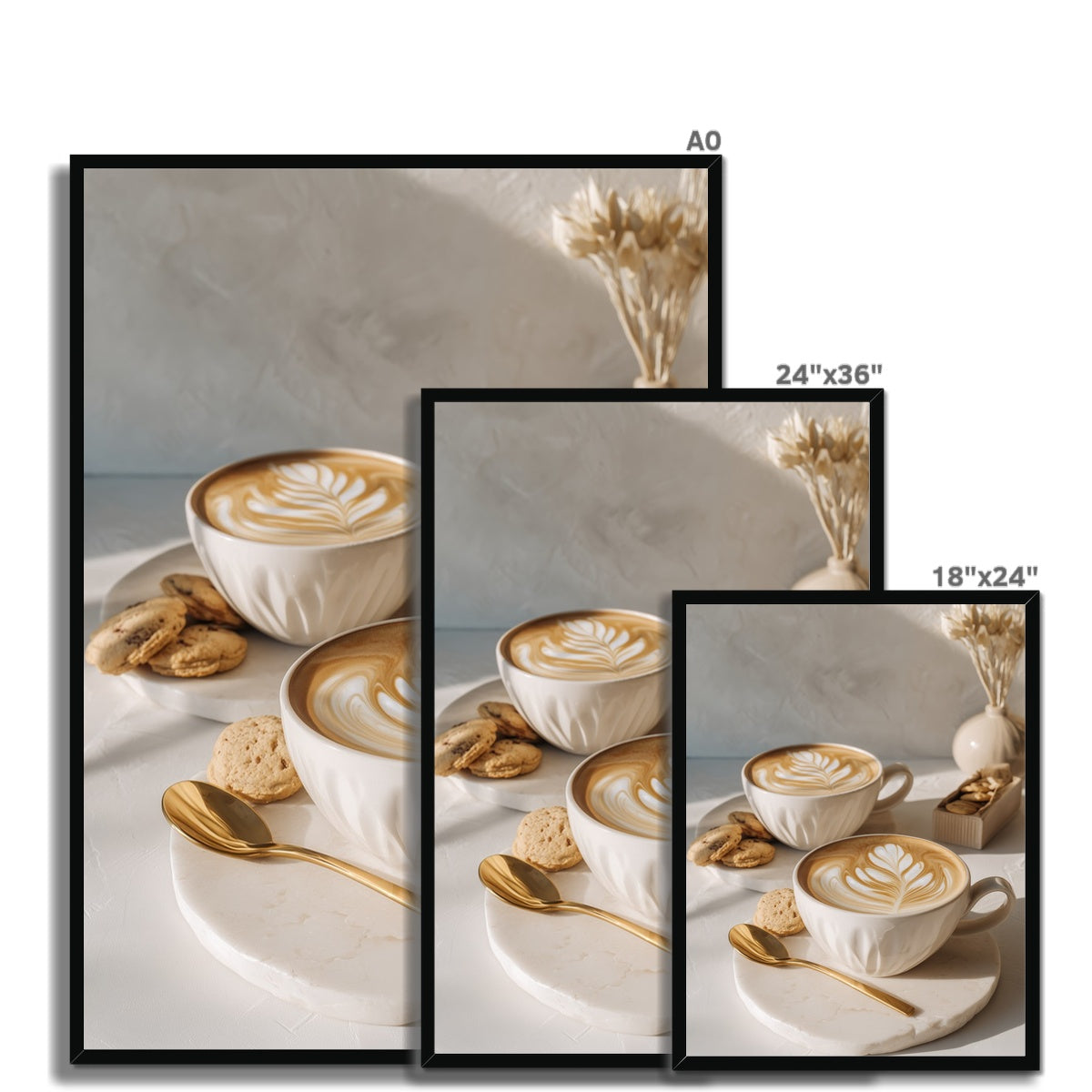 Jen Fargeot Creative | Lifestyle | Wall Art | Morning Cappuccinos | Framed Print