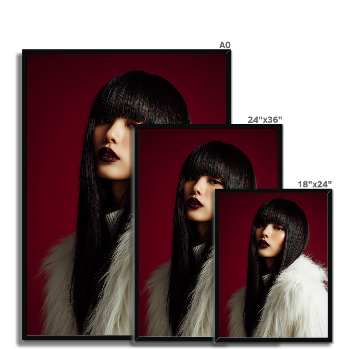 Jen Fargeot Creative | Fashion | Wall Art | Midnight in White | Framed Print